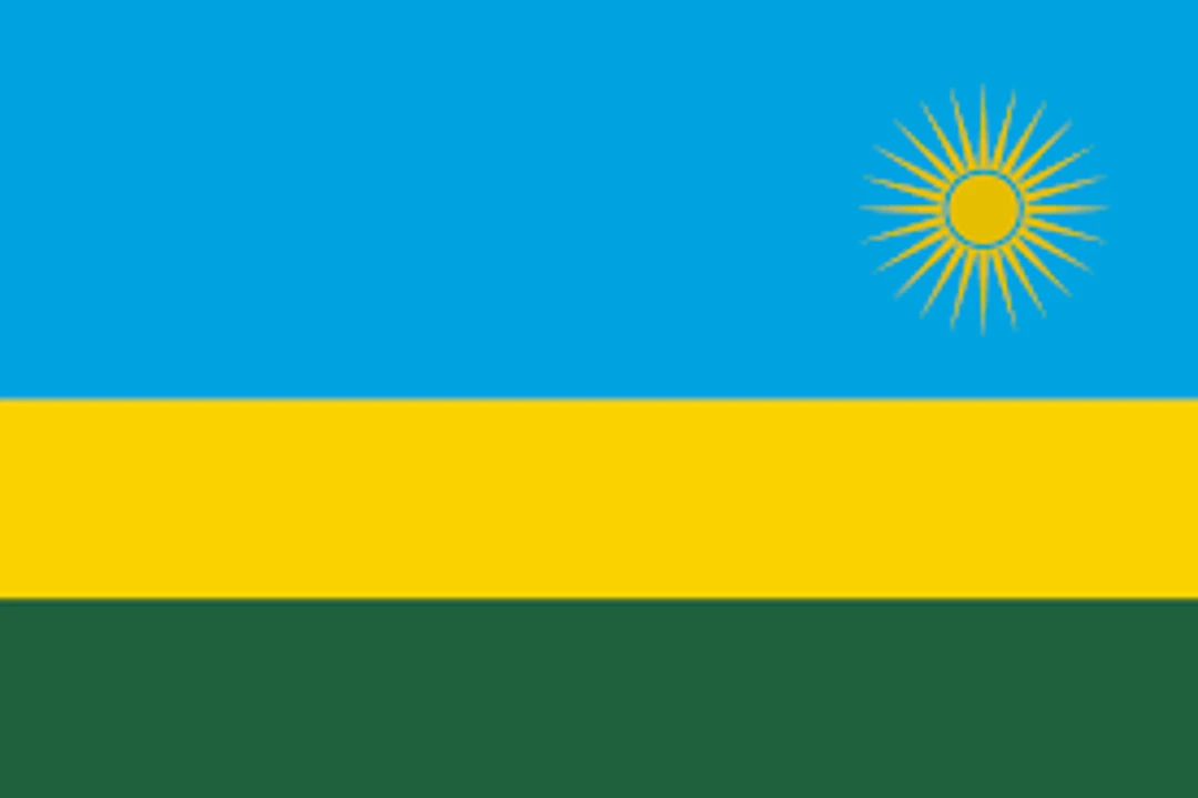 The flag of Rwanda